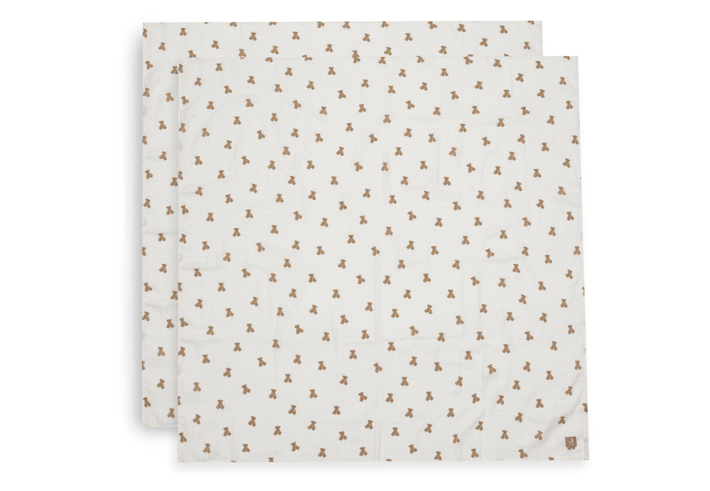 Lange gaze de coton - Mini Teddy Bear - Lot de 2 - 115 x 115 cm