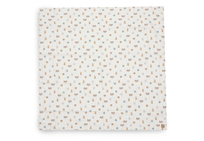 Lange gaze de coton - Mini Teddy Bear - Lot de 2 - 115 x 115 cm