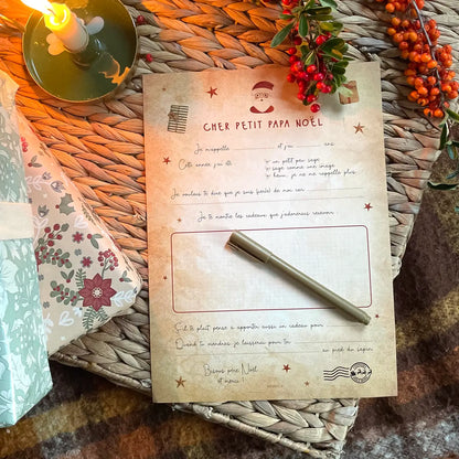 Lettre au Père Noël à compléter, vue 2
