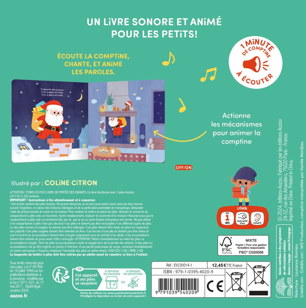 Livre sonore – Ma comptine animée de noël – L'as-tu vu ?, vue 4