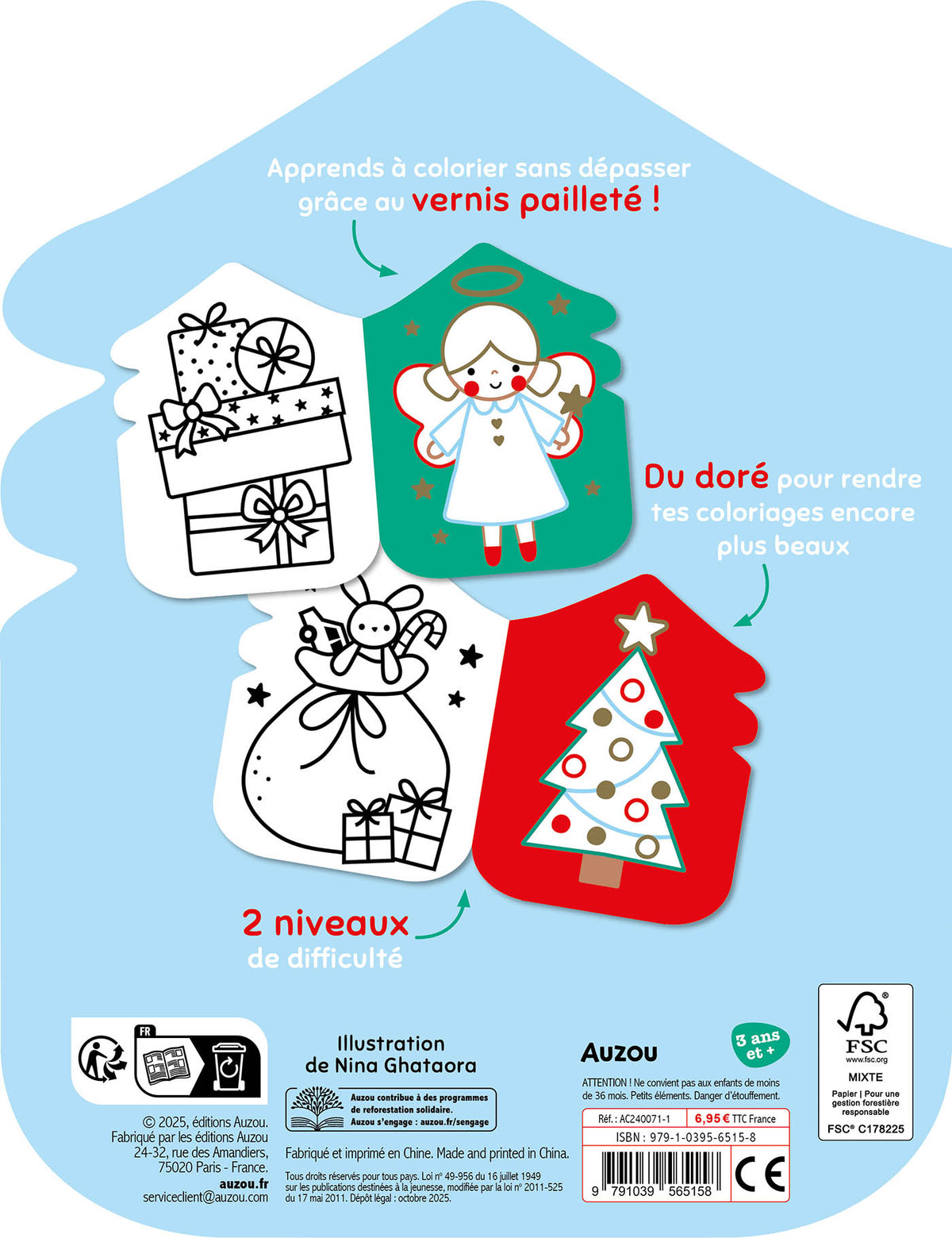 Je colorie sans dépasser – Noël, vue 4