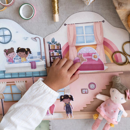 Livre d'activités avec stickers réutilisables - Rosa's house