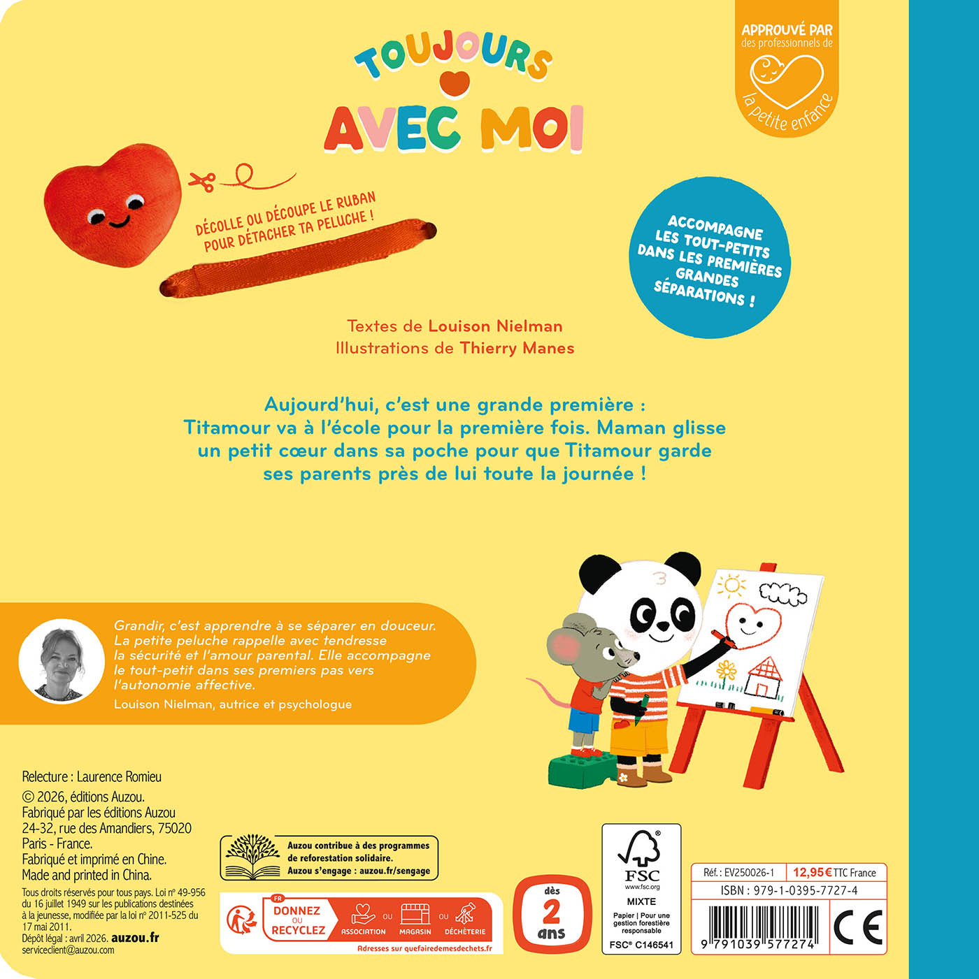 Livre - Toujours avec moi - Ma première journée d'école