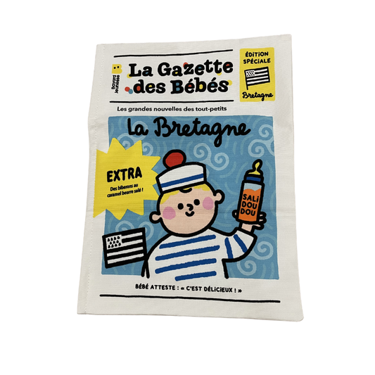 Livre en tissu – La gazette des bébés – La Bretagne