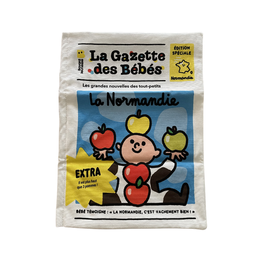 Livre en tissu – La gazette des bébés – La Normandie