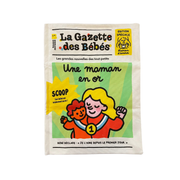 Livre en tissu bruissant - La gazette des bébés - Une maman en or