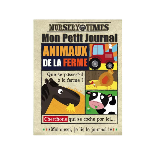 Livre en tissu – Mon Petit Journal – Animaux de la ferme