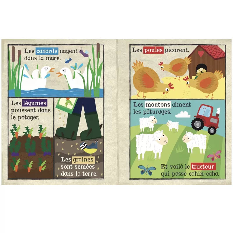 Livre en tissu – Mon Petit Journal – Animaux de la ferme