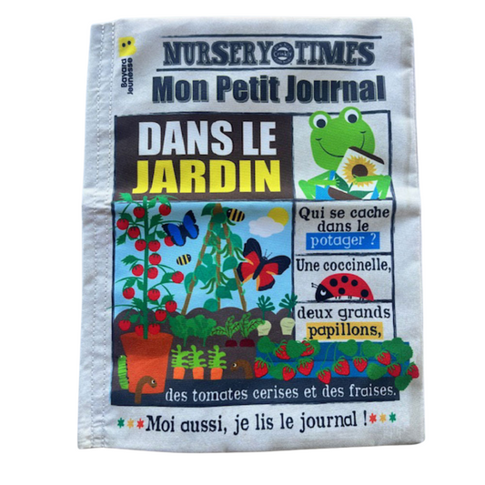 Livre en tissu – Mon Petit Journal – Dans le jardin