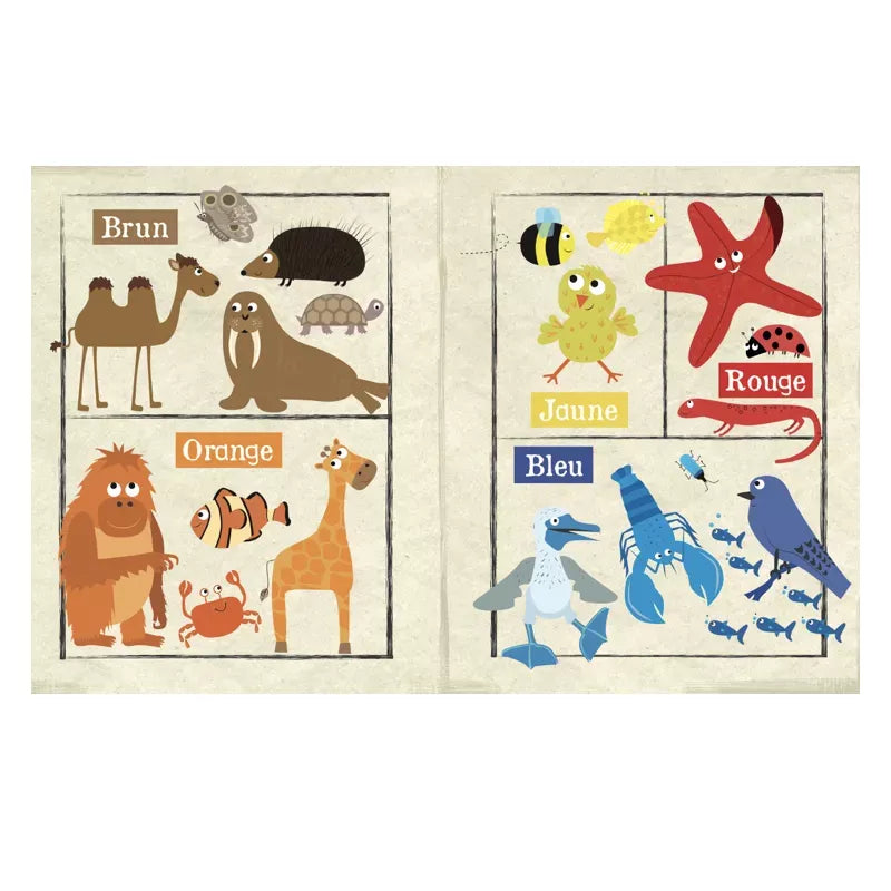 Livre en tissu – Mon Petit Journal – Les couleurs des animaux