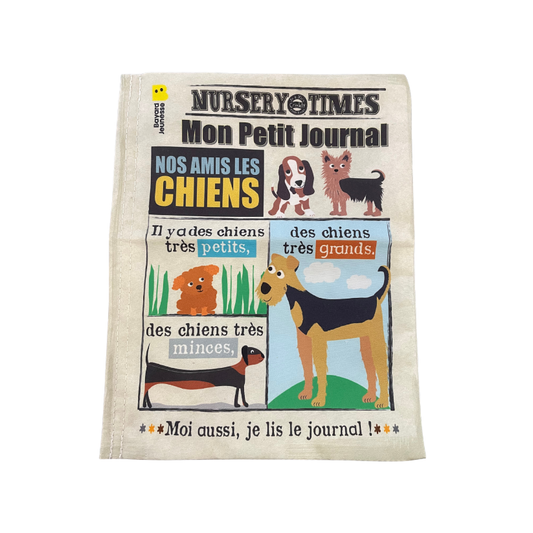 Livre en tissu – Mon Petit Journal – Nos amis les chiens