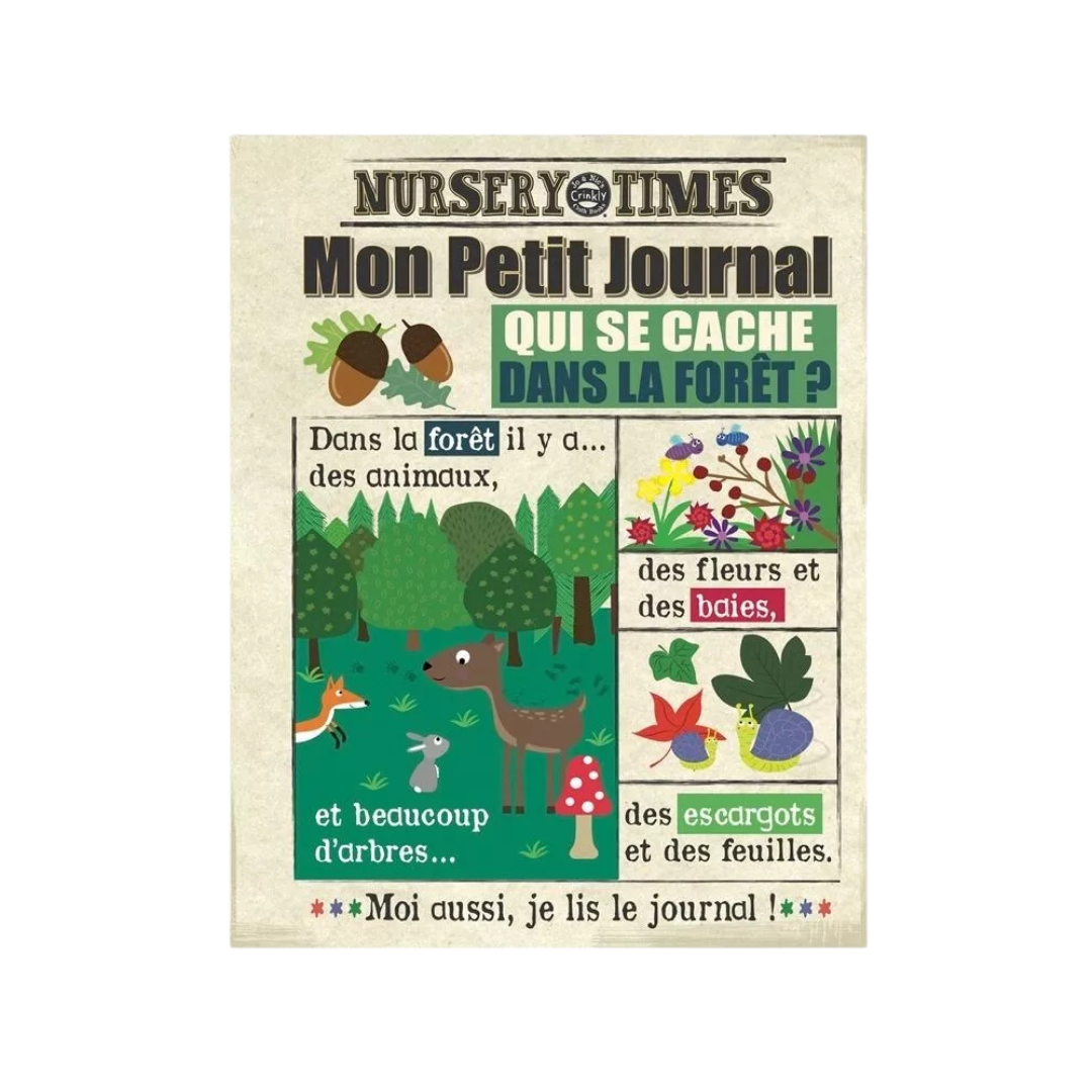Livre en tissu – Mon Petit Journal – Qui se cache dans la forêt ?