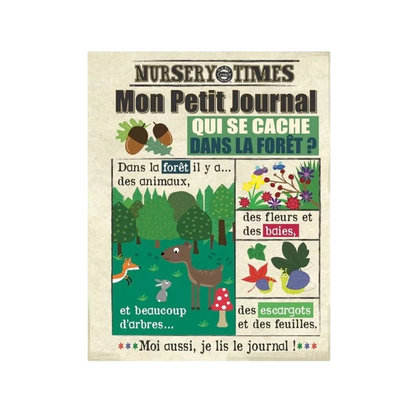 Livre en tissu – Mon Petit Journal – Qui se cache dans la forêt ?