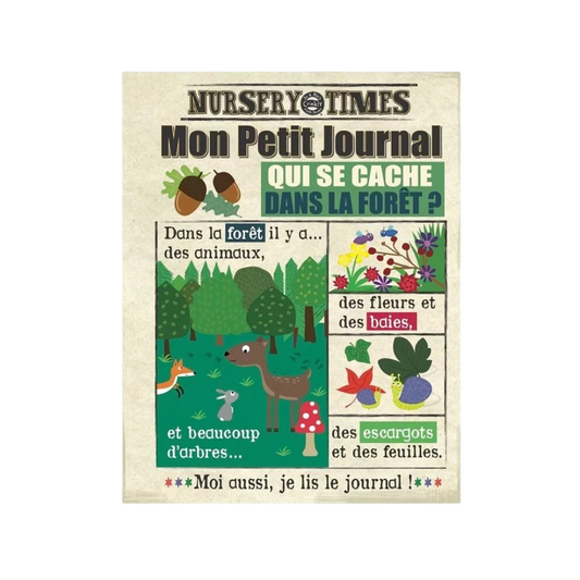 Livre en tissu – Mon Petit Journal – Qui se cache dans la forêt ?