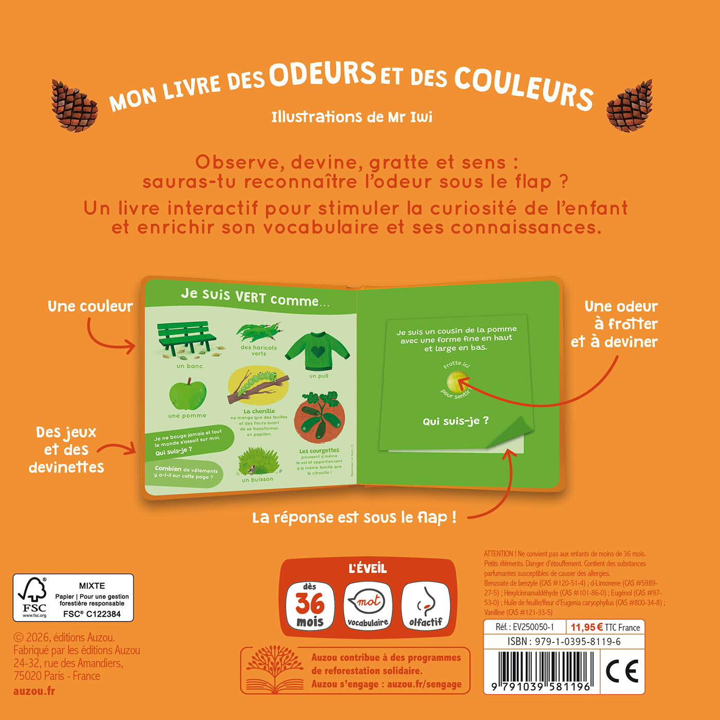 Mon livre des odeurs et des couleurs - L'Automne