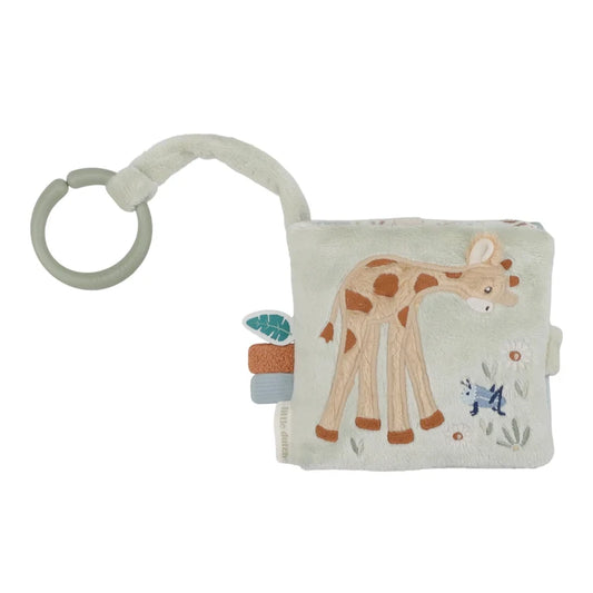 Livre d'activités en tissu pour poussette - Safari Friends
