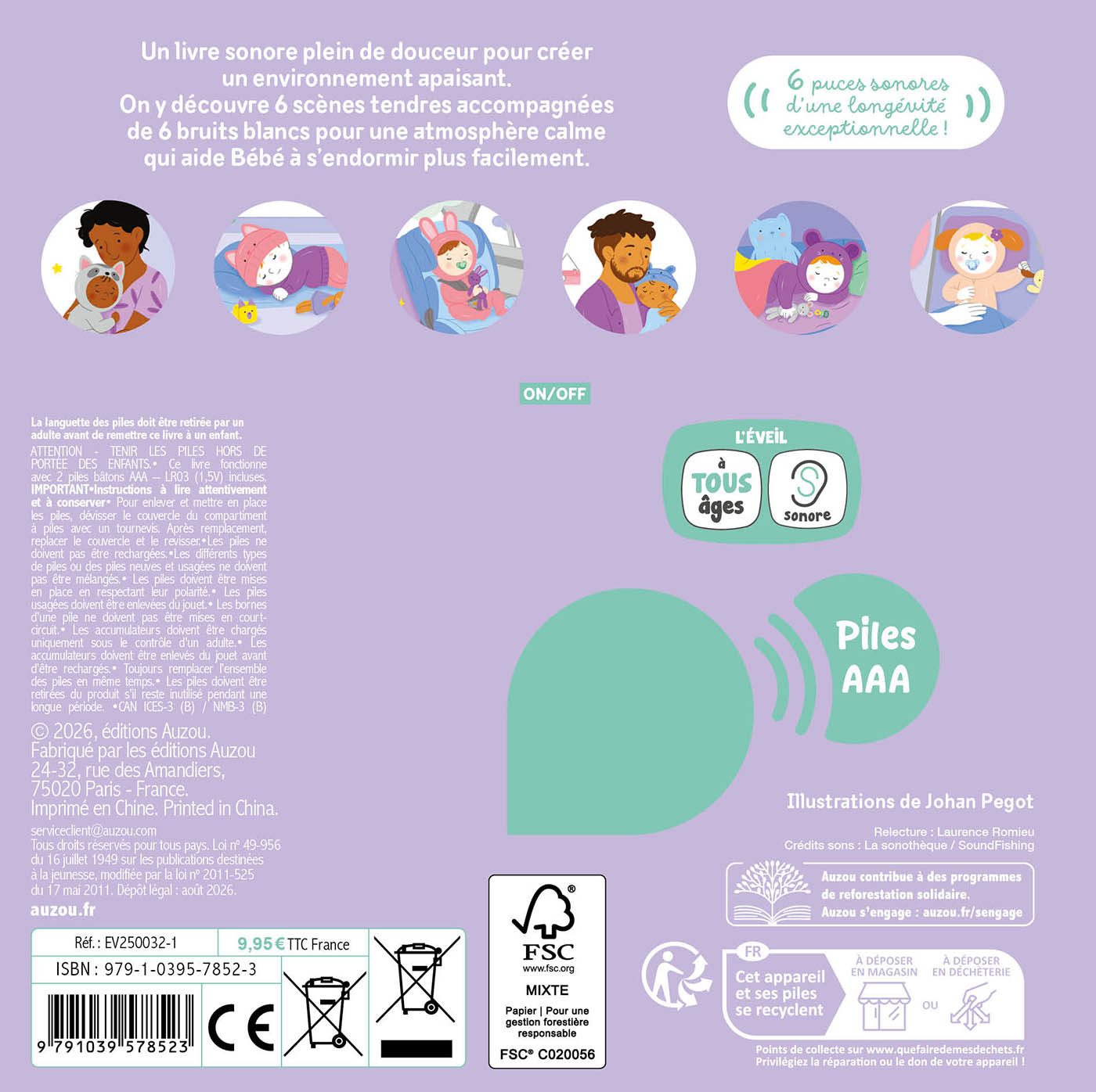 Livre sonore - Dors mon bébé