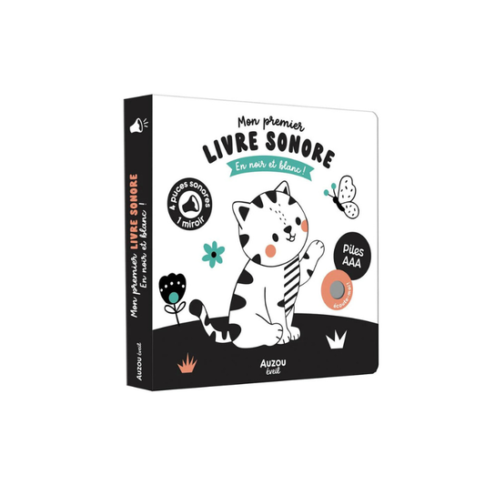 Livre sonore – Mon premier livre sonore en noir et blanc