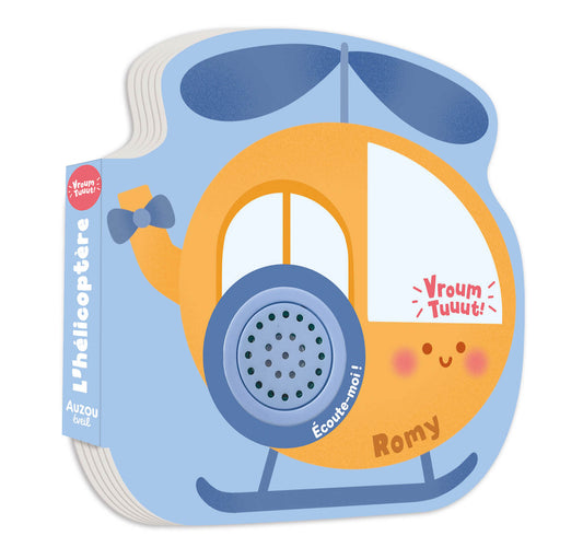 Livre sonore – Petits véhicules sonores – Romy l'hélicoptère