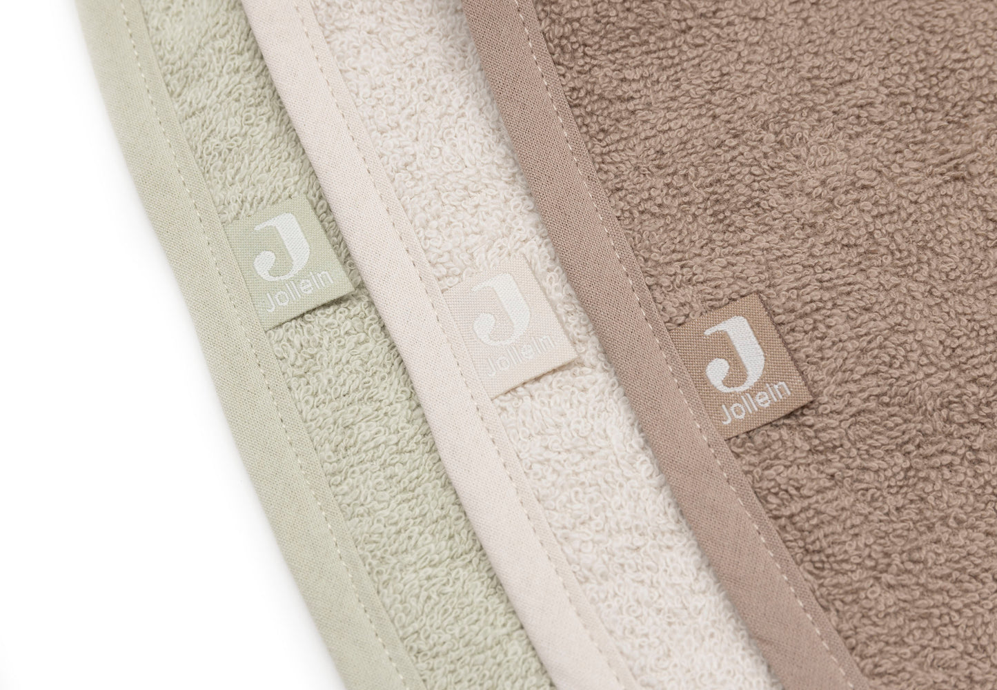 Bavoir Eponge - Sand / Soft Matcha / Milky Coffee - Lot de 3