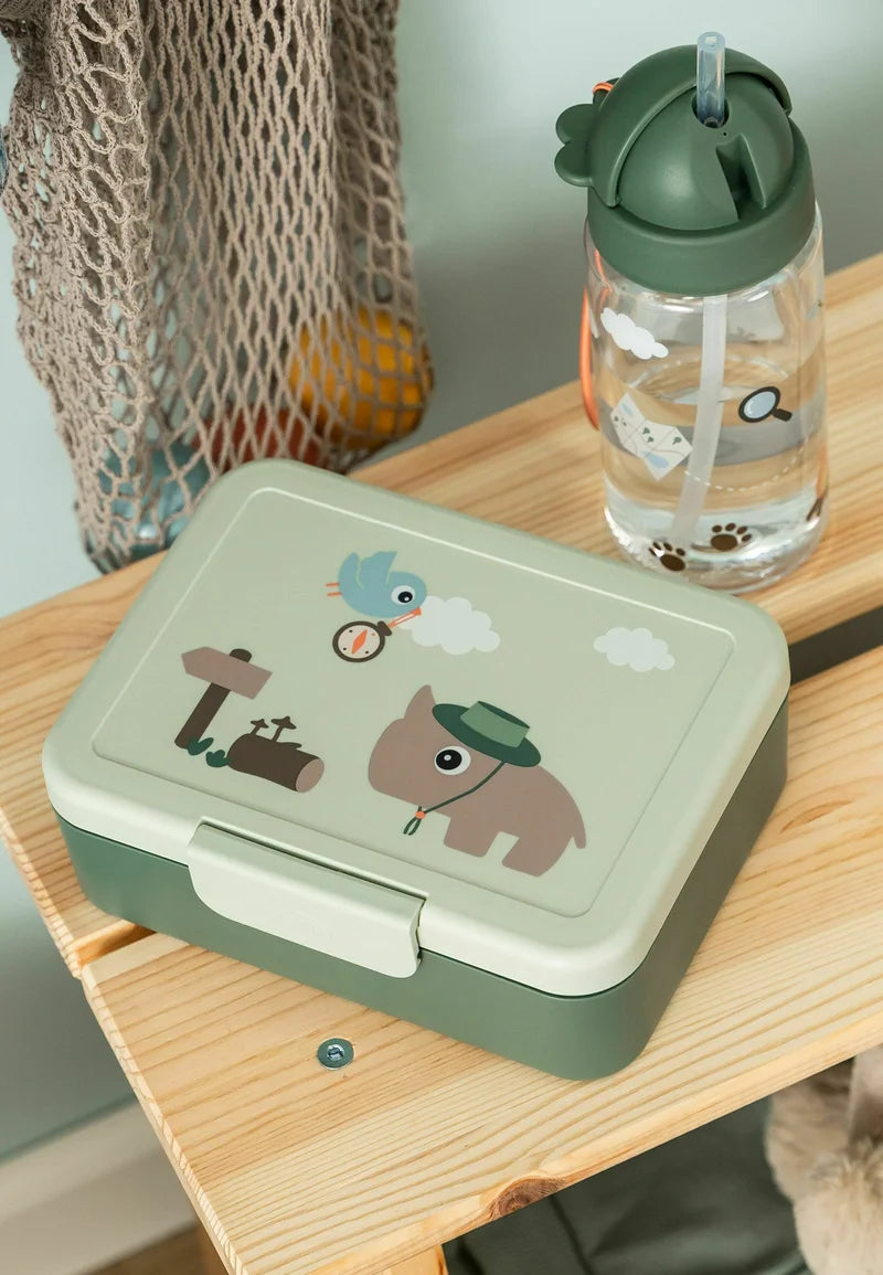 Boîte à goûter avec séparateur - Tiny Trails - Vert