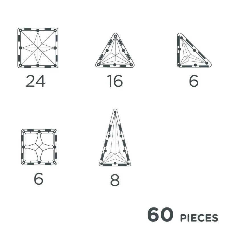 Jeu de construction magnétique - ORIGINAL PACK - Intense 60 pcs
