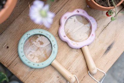 Loupe en bois Bleu - Forest Friends