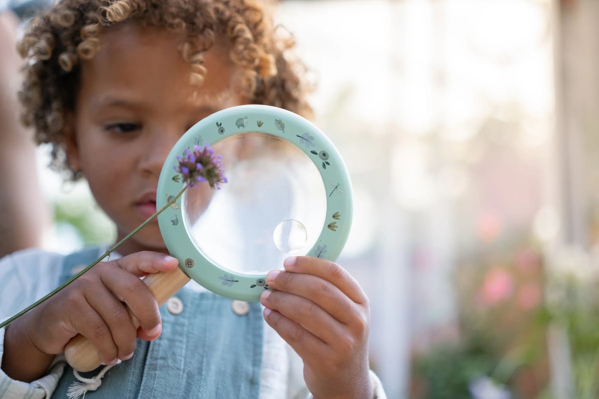 Loupe en bois Bleu - Forest Friends