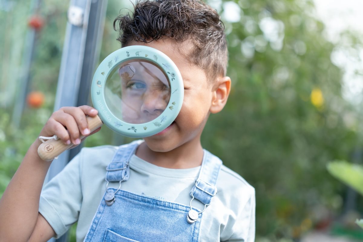 Loupe en bois Bleu - Forest Friends