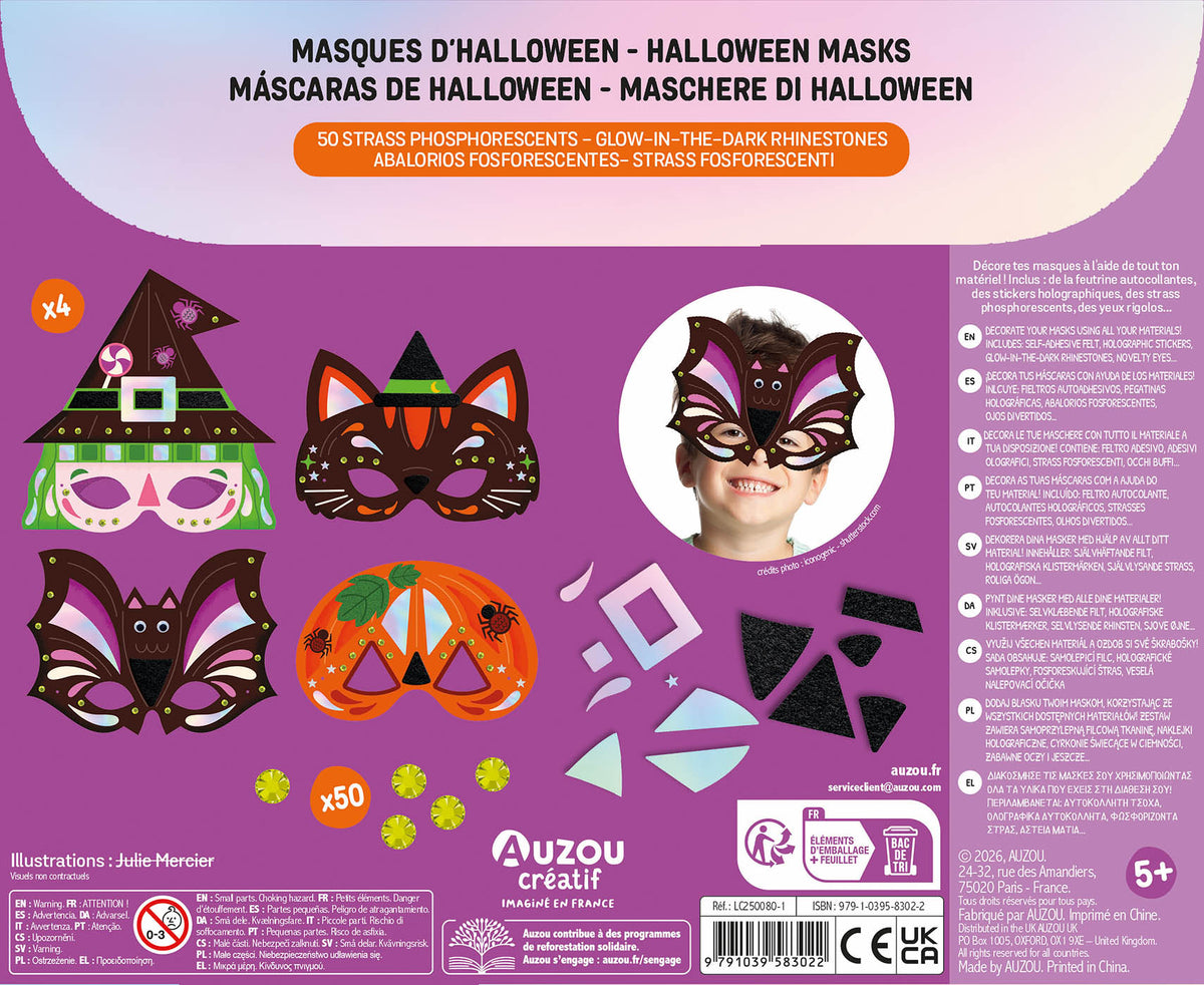 Masques à décorer - Halloween