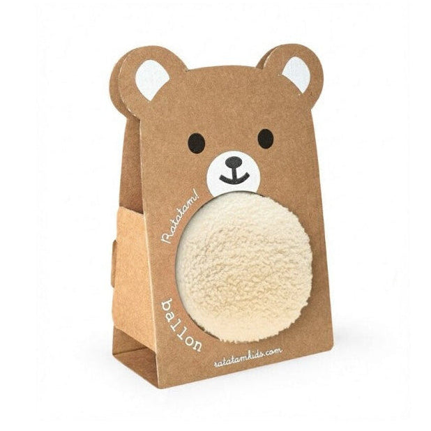 Ballon peluche - Blanc - 12 cm