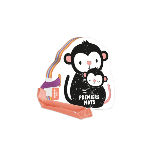 Mon premier livre poussette en noir et blanc – Premiers mots