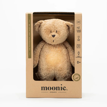 Moonie - Peluche veilleuse musicale Ourson - Cappuccino
