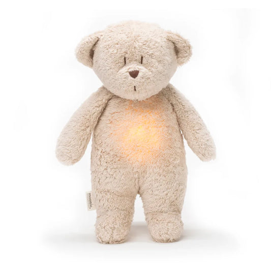 Moonie - Peluche veilleuse musicale Ourson - Sable