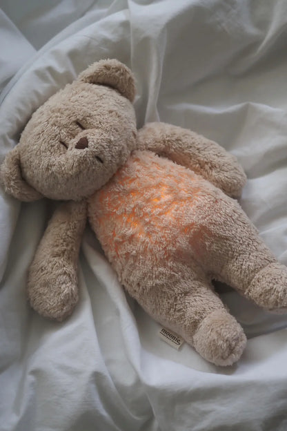 Moonie - Peluche veilleuse musicale Ourson - Sable