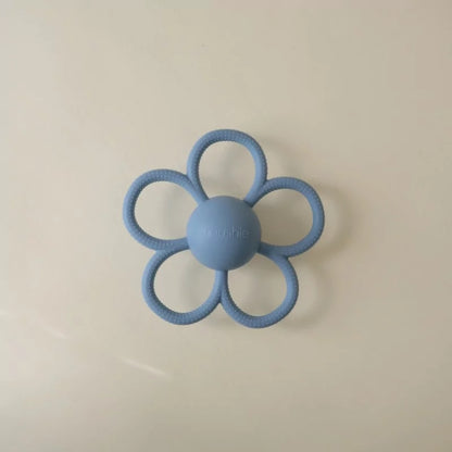 Hochet de dentition - Fleur Bleue