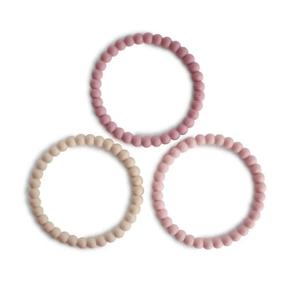 Bracelet de dentition - Rose / Beige