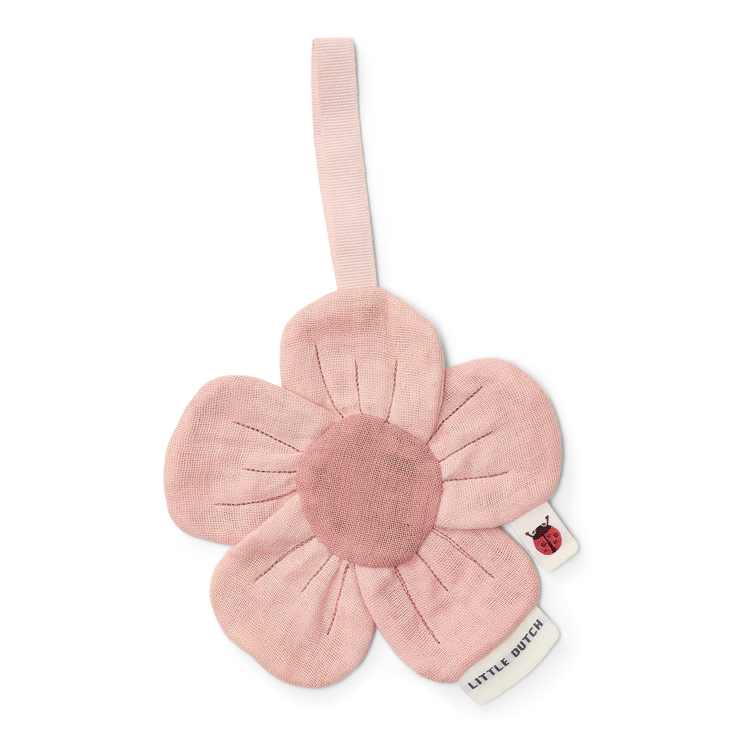 Doudou attache-tétine - Fleur