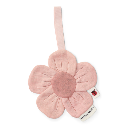 Doudou attache-tétine - Fleur