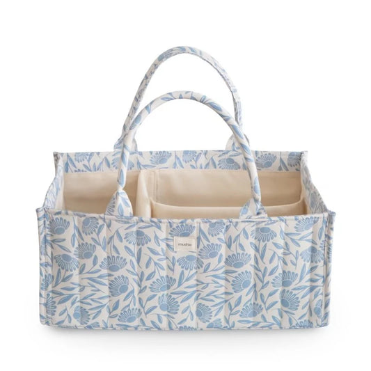 Panier multi-rangements – Fleurs Bleues