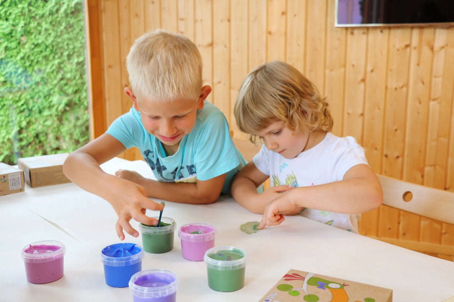 Peinture aux doigts - Coffret Aki - Couleurs primaires