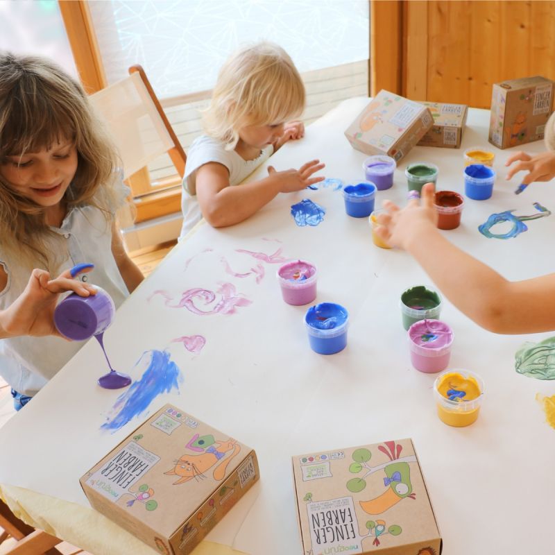 Peinture aux doigts - Coffret Luka - Couleurs naturelles