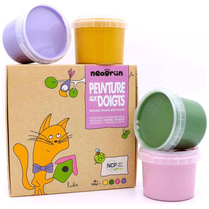 Peinture aux doigts - Coffret Luka - Couleurs naturelles