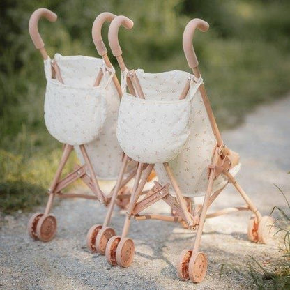 Poussette pour poupée - Rose Fleuri