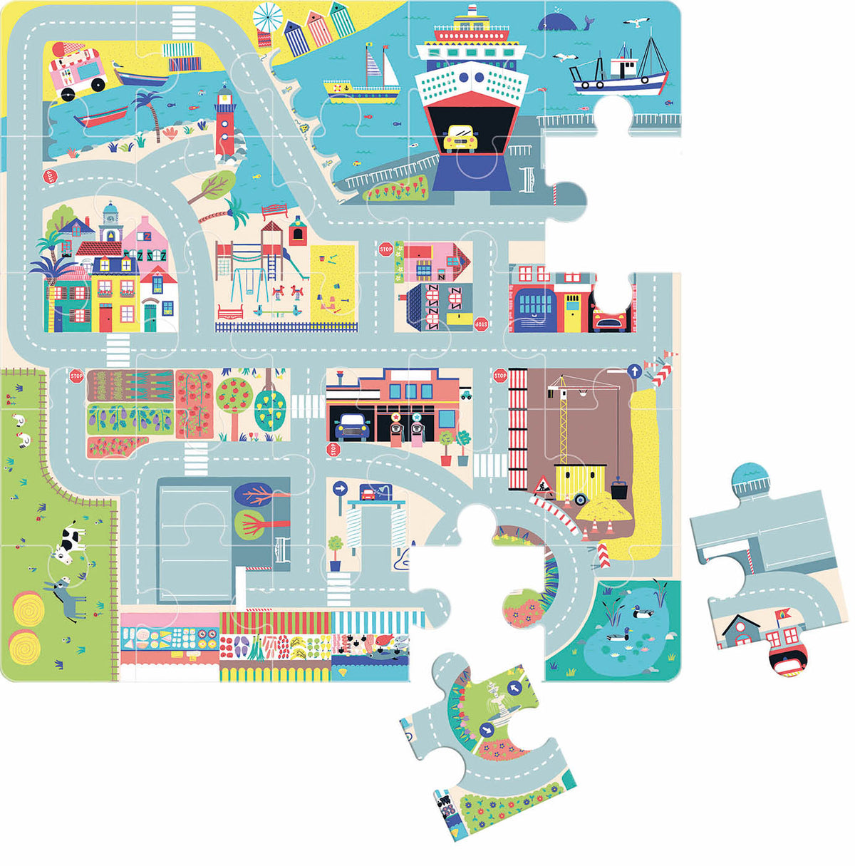 Mon circuit de voiture puzzle
