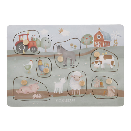 Puzzle sonore en bois – Little Farm
