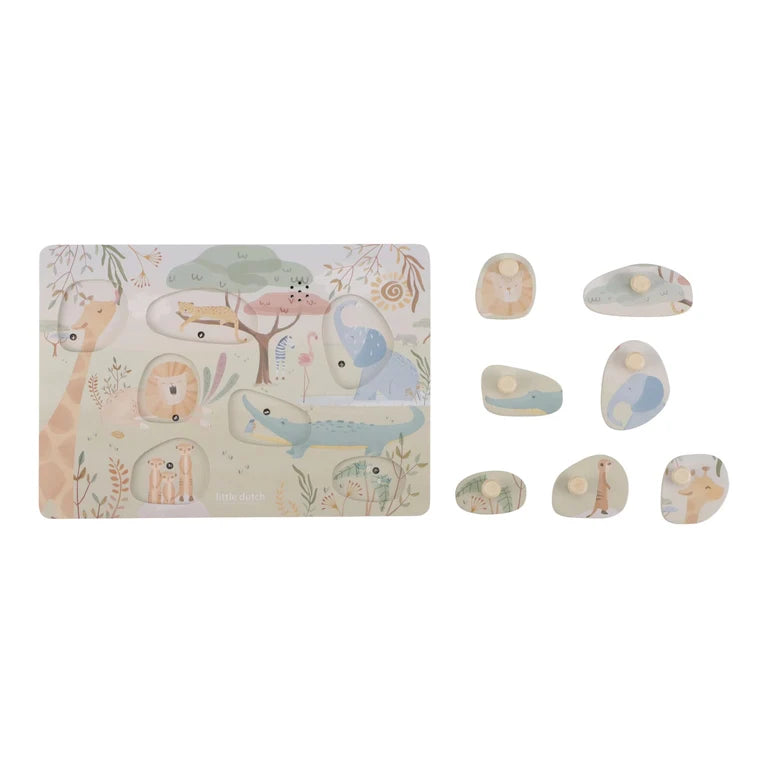 Puzzle sonore en bois - Safari Friends