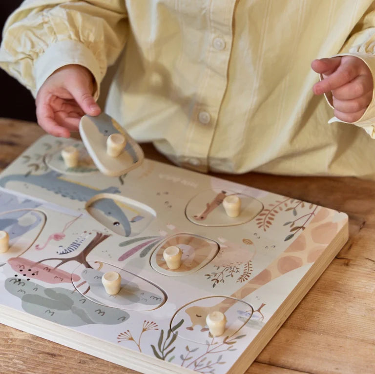 Puzzle sonore en bois - Safari Friends