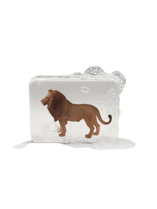 Savon avec figurine surprise - Lion