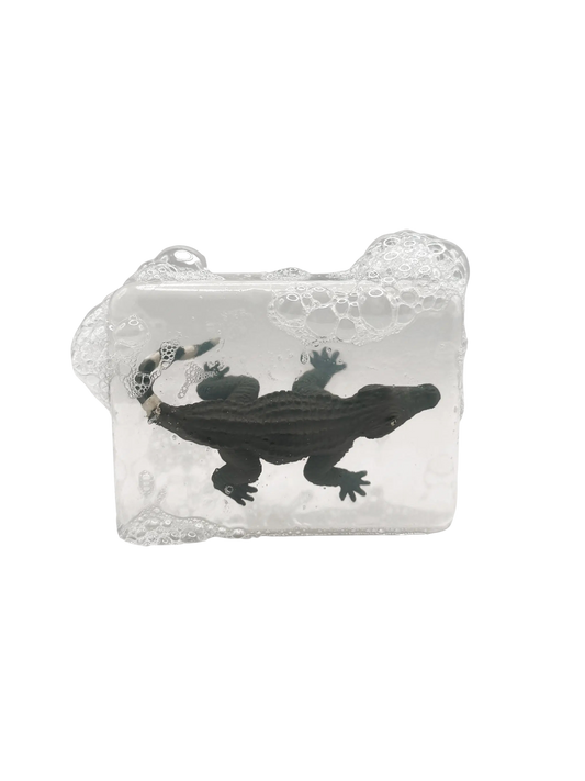 Savon avec figurine surprise - Crocodile